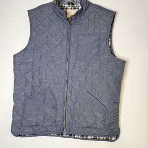 Weatherproof Vintage Vest Men's X-Large 24 Chest Dark Gray Insulated Quilted Zip